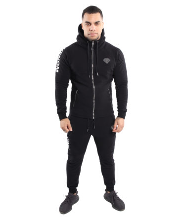 men tracksuite black